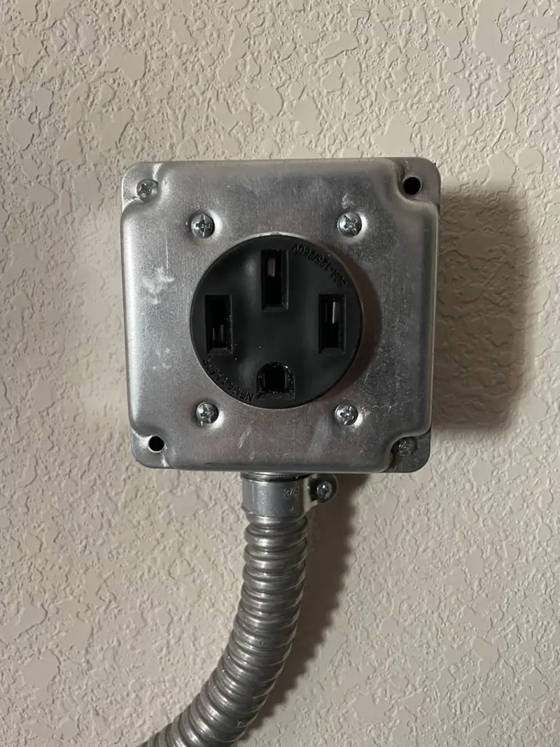 NEMA 14-50 outlet installed for Smart Home Electrical in Mount Vista